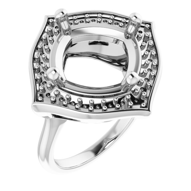Vintage-Inspired Halo-Style Ring