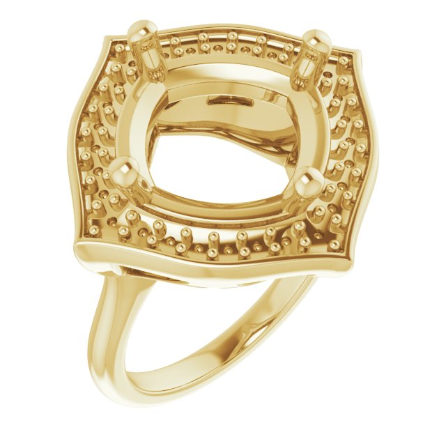 Vintage-Inspired Halo-Style Ring