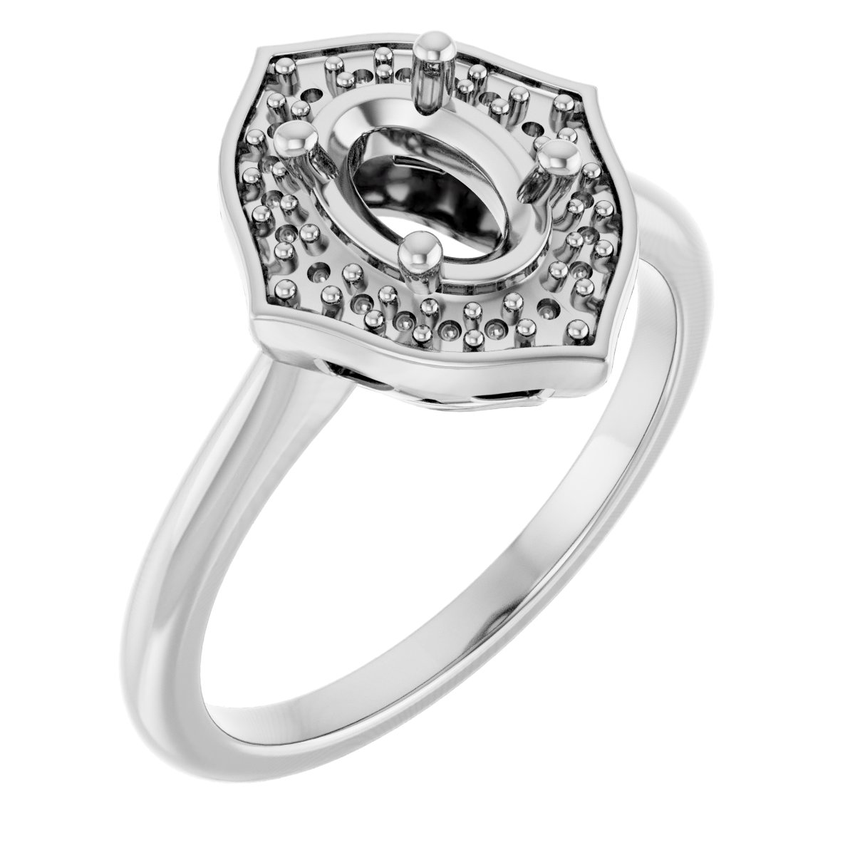 Vintage-Inspired Halo-Style Ring