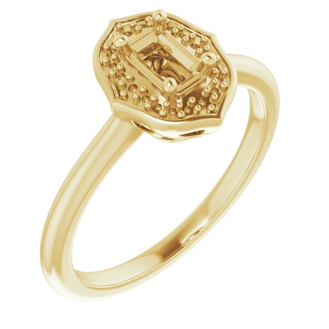Vintage-Inspired Halo-Style Ring