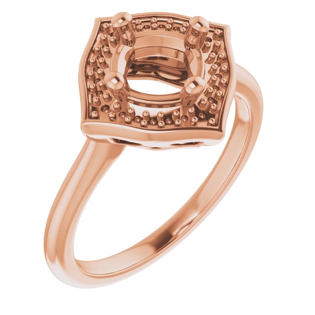Vintage-Inspired Halo-Style Ring