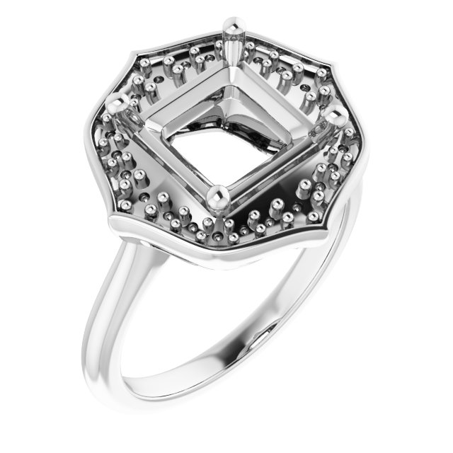 Vintage-Inspired Halo-Style Ring