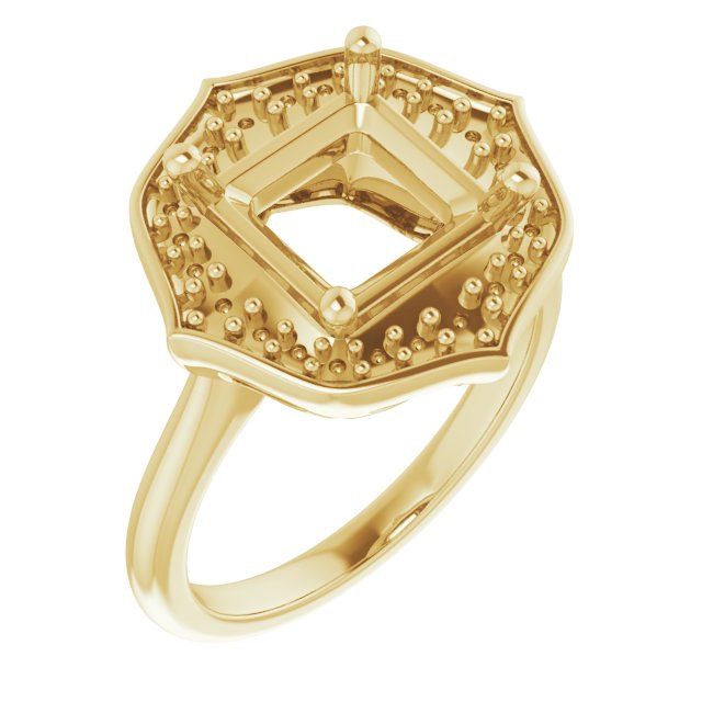 Vintage-Inspired Halo-Style Ring