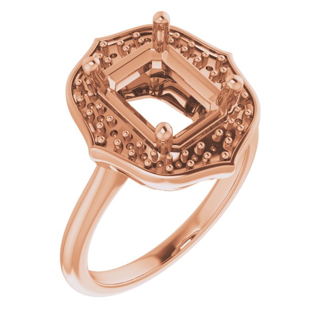 Vintage-Inspired Halo-Style Ring