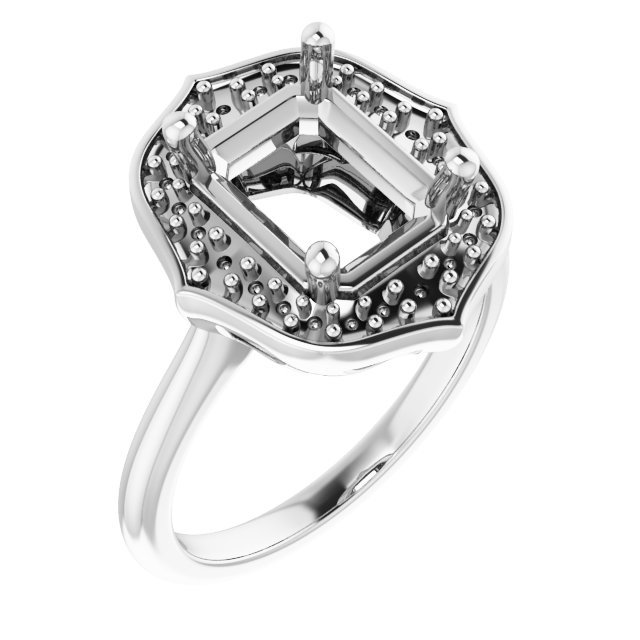 Vintage-Inspired Halo-Style Ring