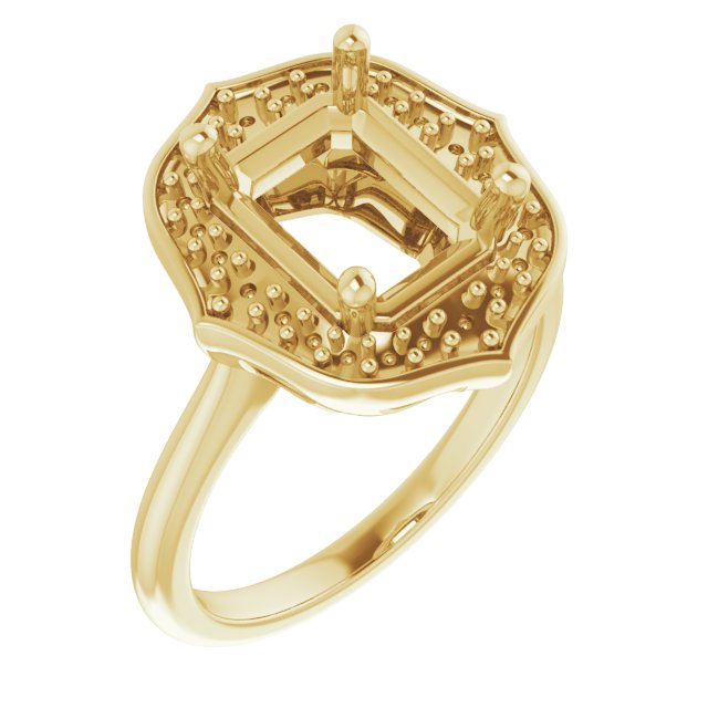 Vintage-Inspired Halo-Style Ring