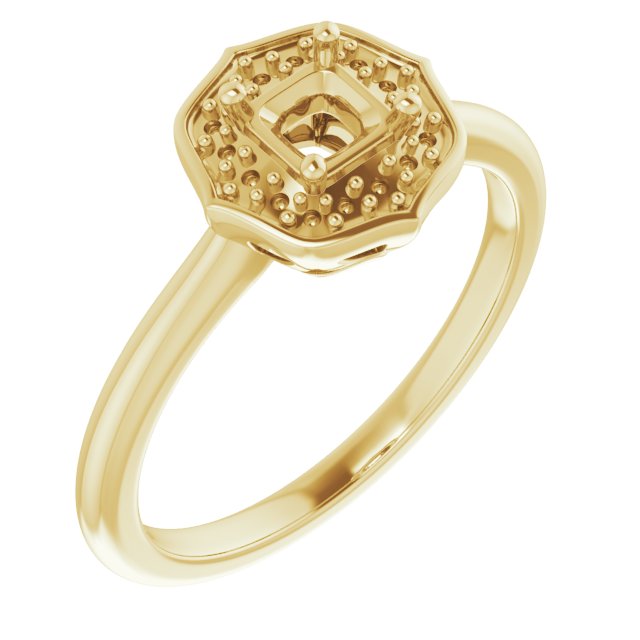 Vintage-Inspired Halo-Style Ring