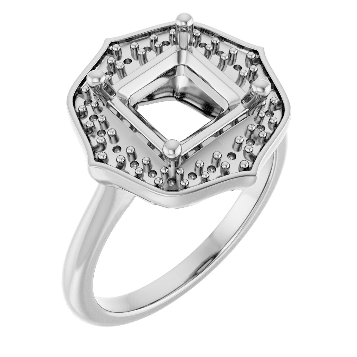 Vintage-Inspired Halo-Style Ring