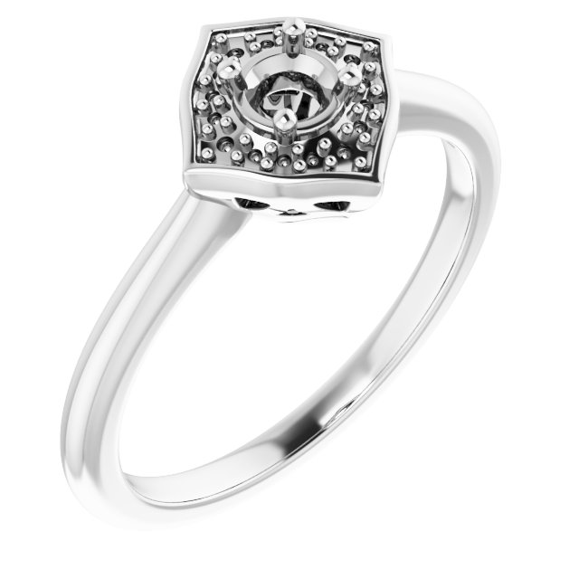 Vintage-Inspired Halo-Style Ring