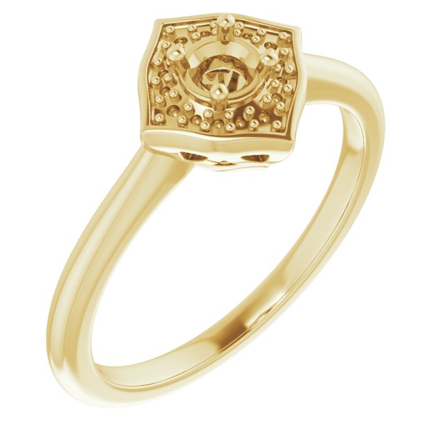 Vintage-Inspired Halo-Style Ring