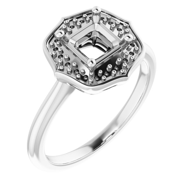Vintage-Inspired Halo-Style Ring