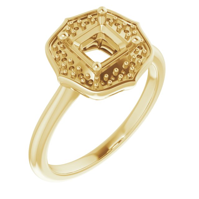 Vintage-Inspired Halo-Style Ring
