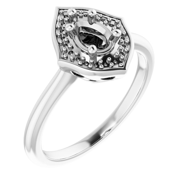 Vintage-Inspired Halo-Style Ring