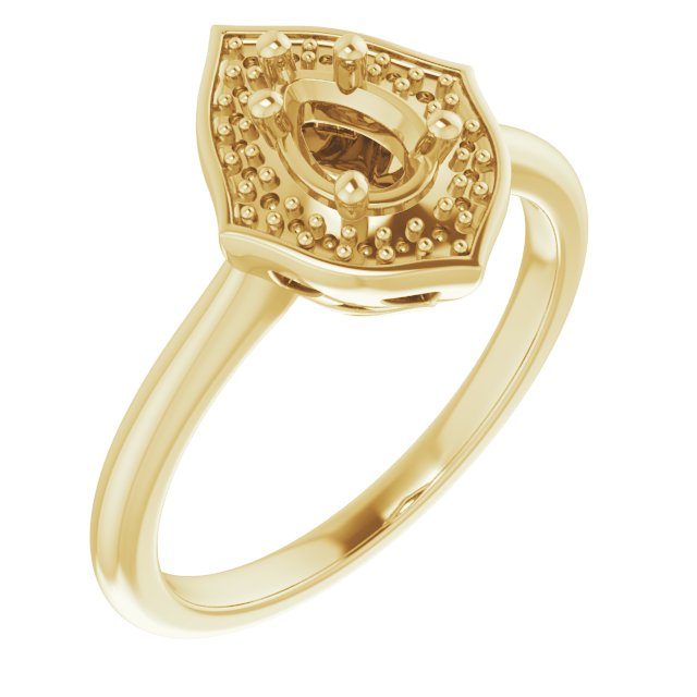 Vintage-Inspired Halo-Style Ring