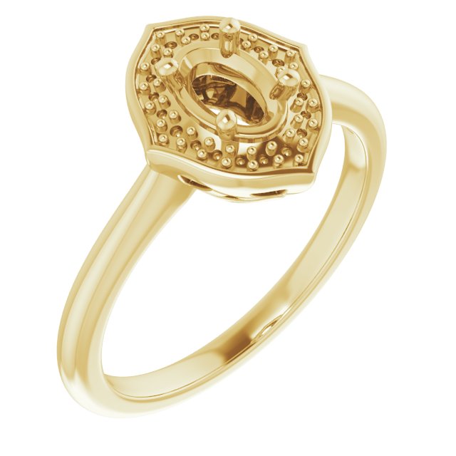 Vintage-Inspired Halo-Style Ring
