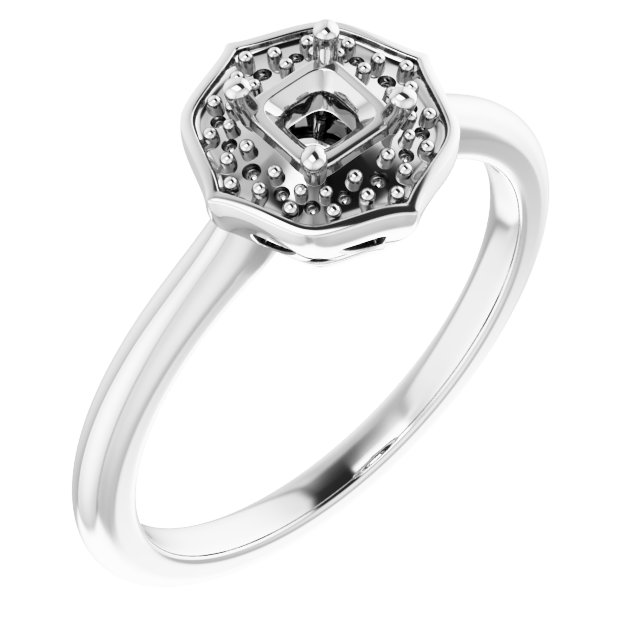 Vintage-Inspired Halo-Style Ring