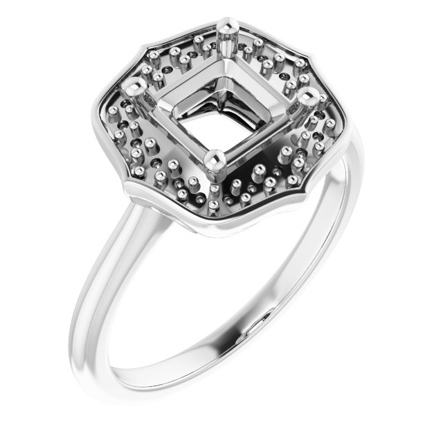 Vintage-Inspired Halo-Style Ring