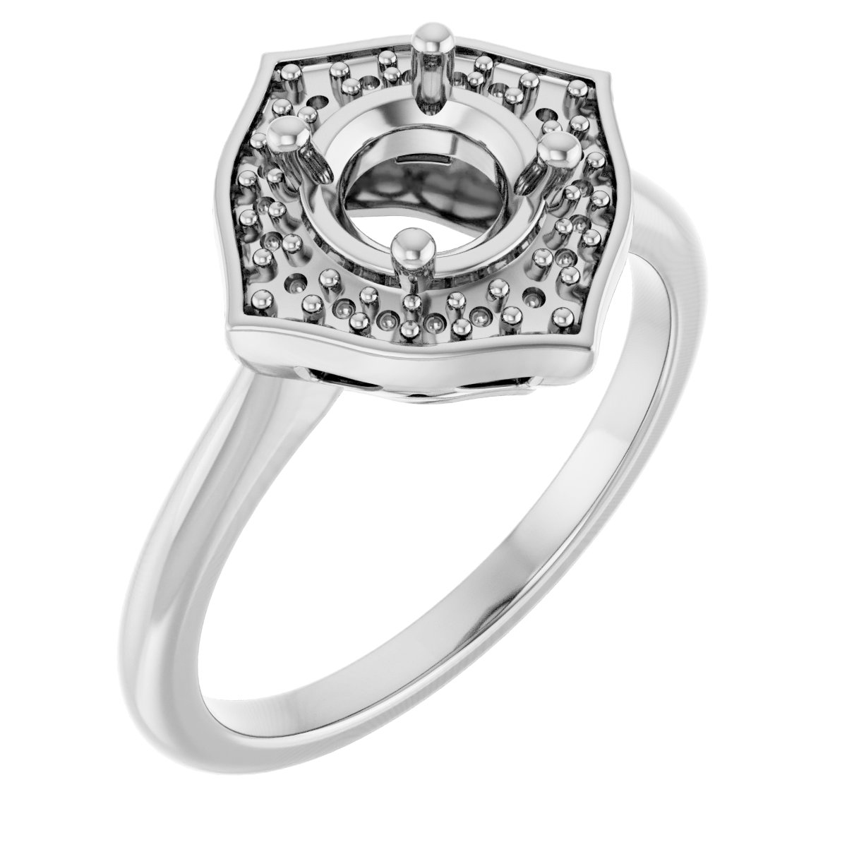 Vintage-Inspired Halo-Style Ring