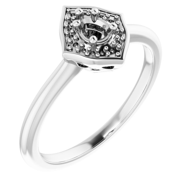 Vintage-Inspired Halo-Style Ring