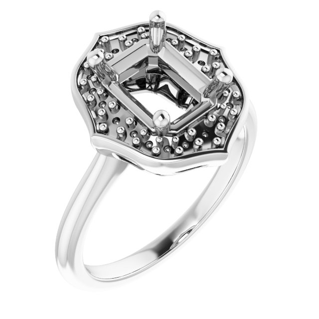 Vintage-Inspired Halo-Style Ring