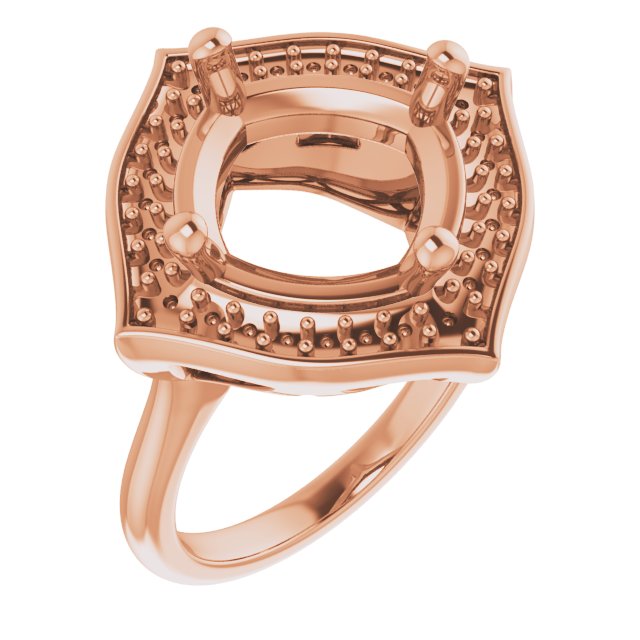 Vintage-Inspired Halo-Style Ring