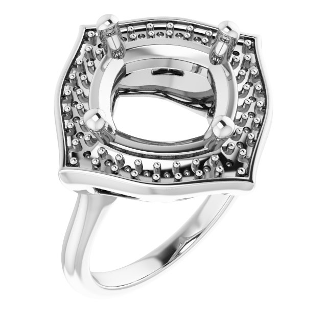 Vintage-Inspired Halo-Style Ring