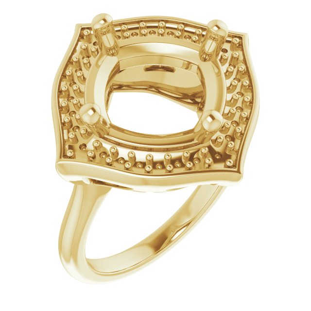 Vintage-Inspired Halo-Style Ring