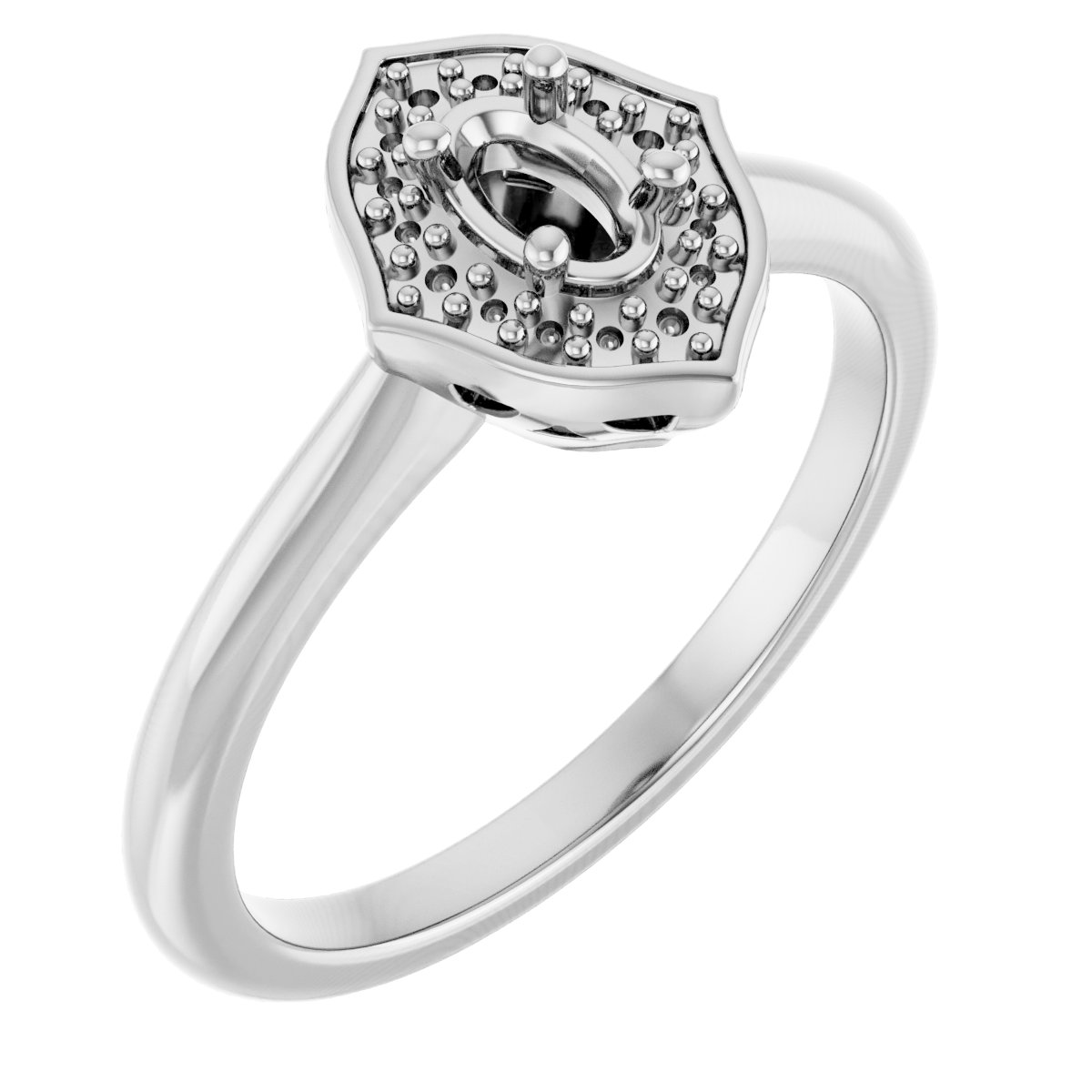 Vintage-Inspired Halo-Style Ring