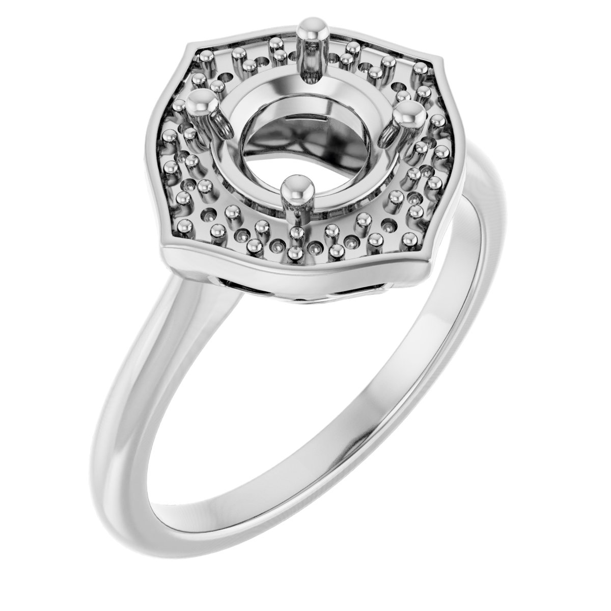 Vintage-Inspired Halo-Style Ring
