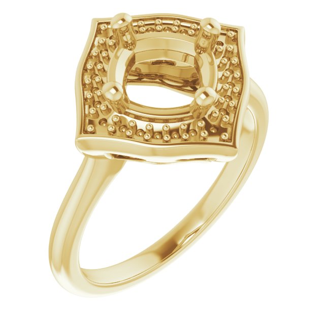 Vintage-Inspired Halo-Style Ring