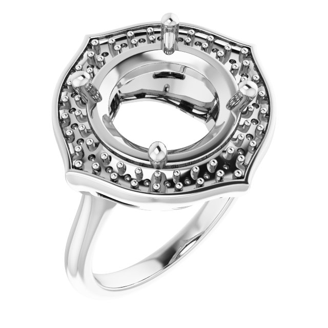 Vintage-Inspired Halo-Style Ring