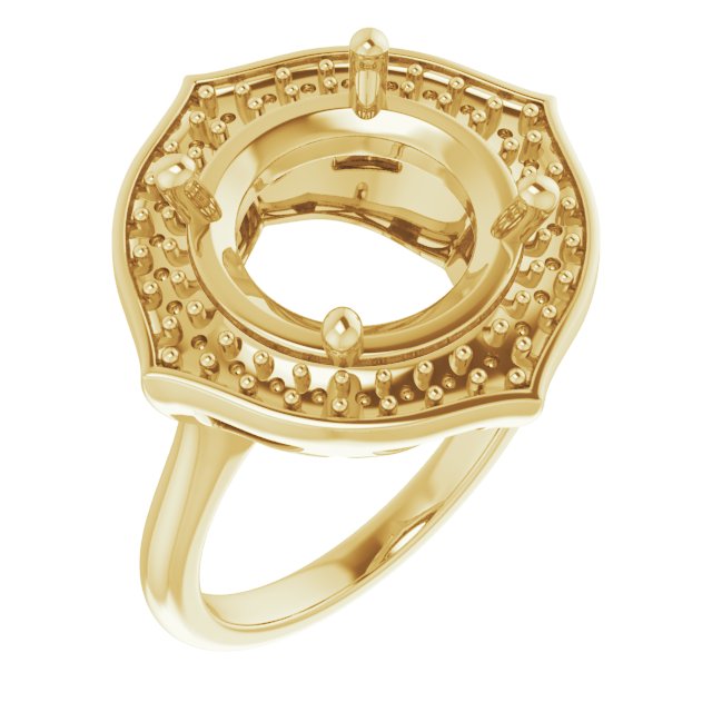 Vintage-Inspired Halo-Style Ring