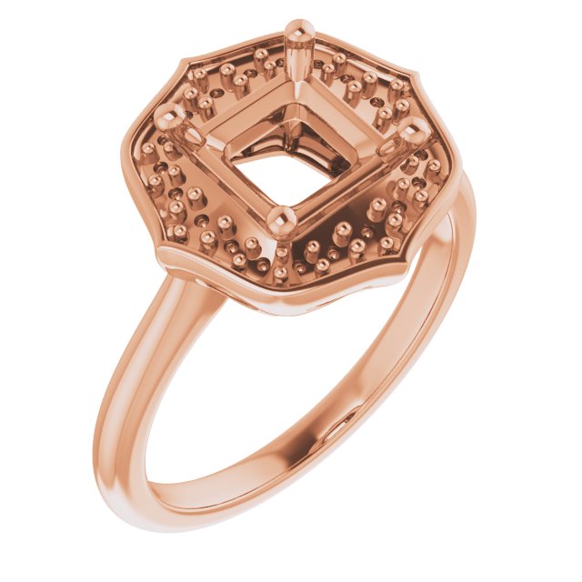 Vintage-Inspired Halo-Style Ring