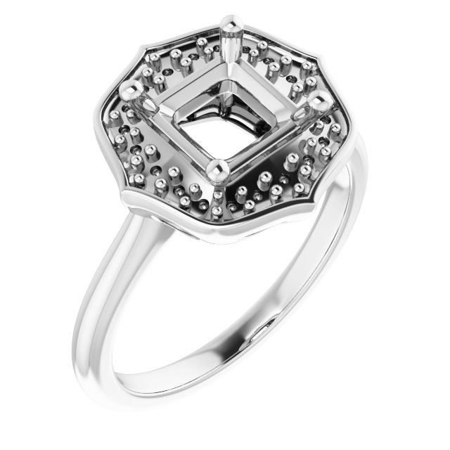 Vintage-Inspired Halo-Style Ring
