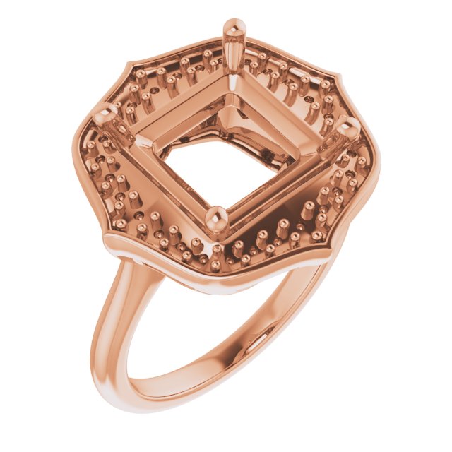 Vintage-Inspired Halo-Style Ring