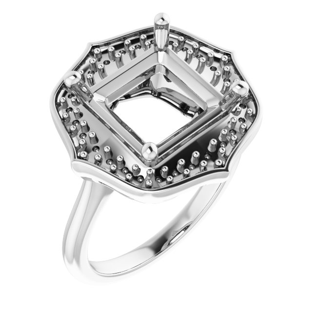 Vintage-Inspired Halo-Style Ring