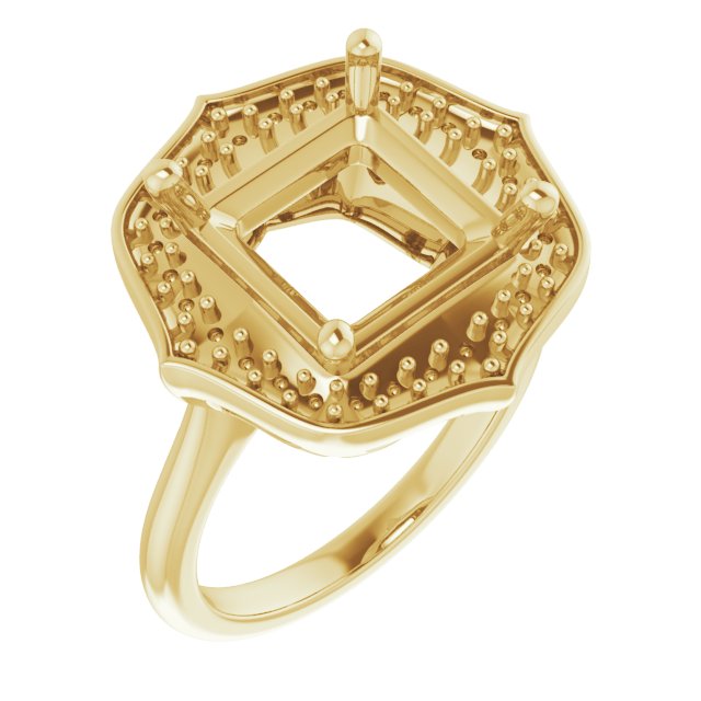 Vintage-Inspired Halo-Style Ring