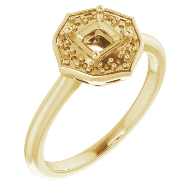 Vintage-Inspired Halo-Style Ring