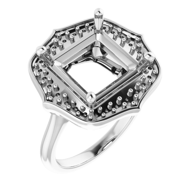 Vintage-Inspired Halo-Style Ring