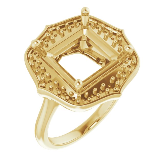 Vintage-Inspired Halo-Style Ring
