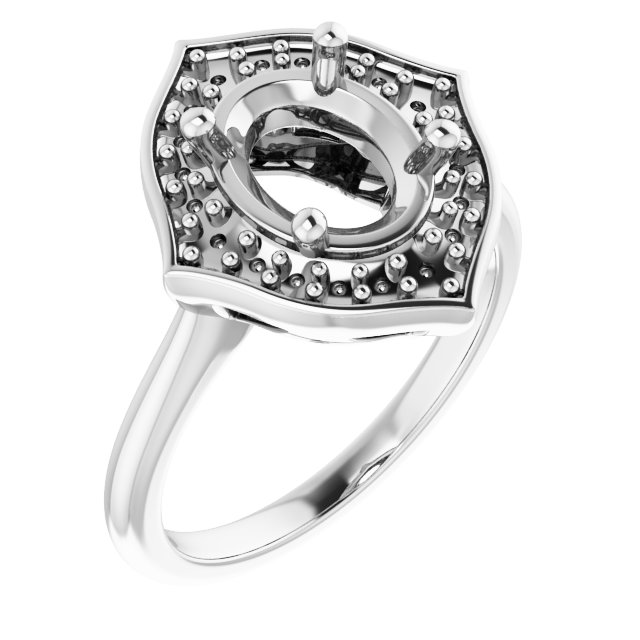 Vintage-Inspired Halo-Style Ring