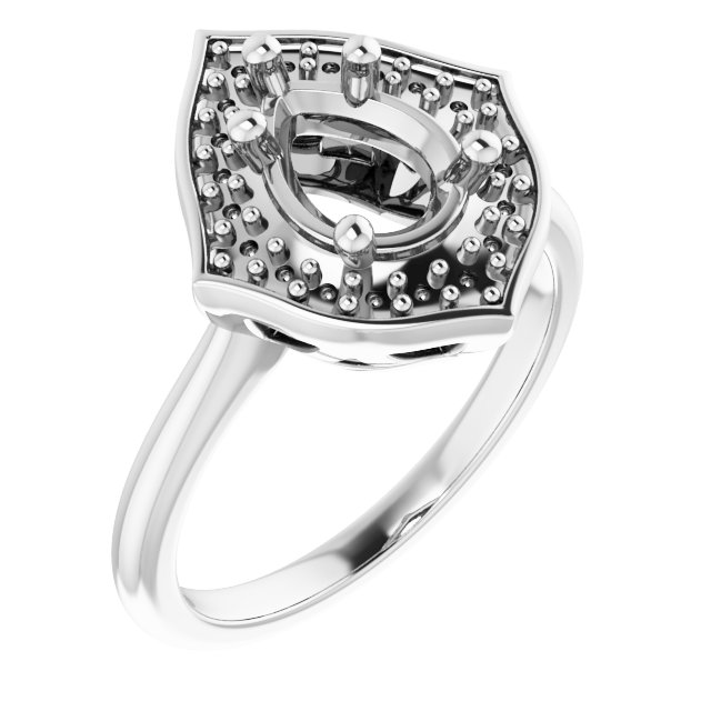 Vintage-Inspired Halo-Style Ring