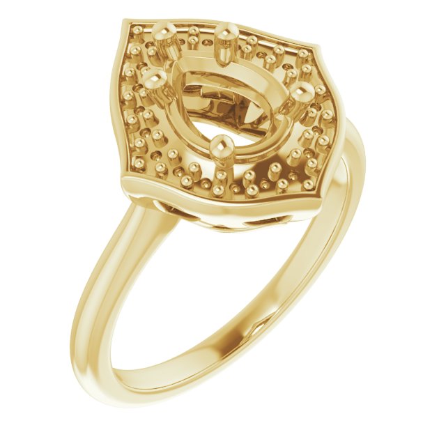 Vintage-Inspired Halo-Style Ring