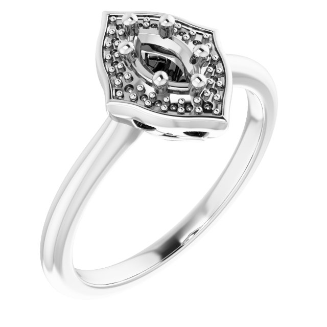 Vintage-Inspired Halo-Style Ring