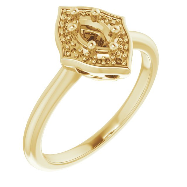 Vintage-Inspired Halo-Style Ring