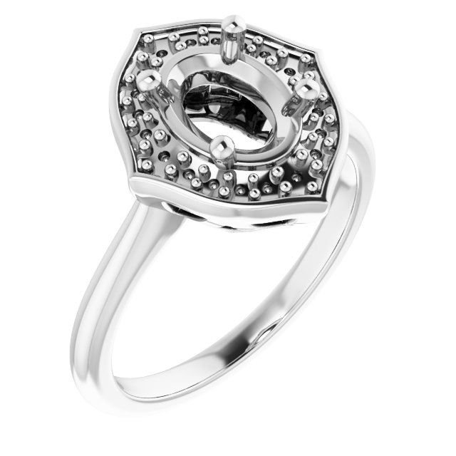 Vintage-Inspired Halo-Style Ring