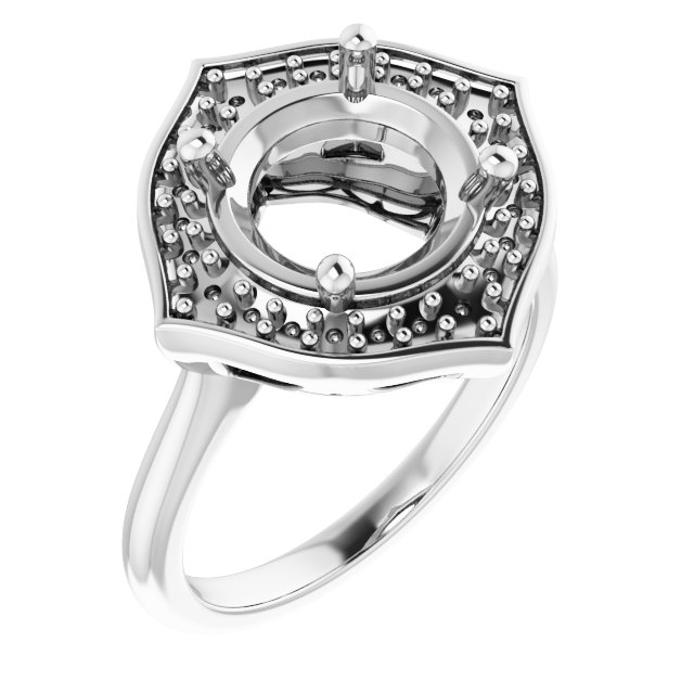 Vintage-Inspired Halo-Style Ring