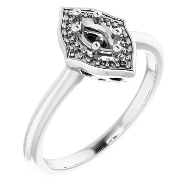 Vintage-Inspired Halo-Style Ring