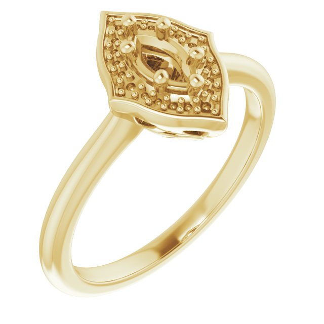 Vintage-Inspired Halo-Style Ring