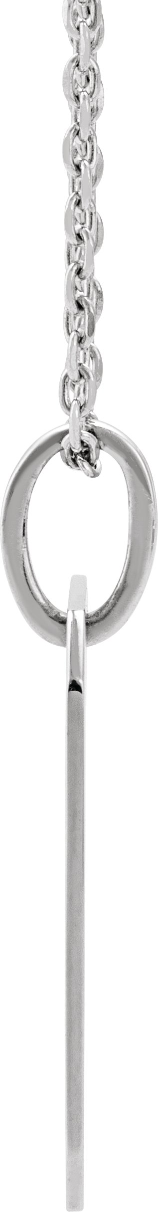 Alternative view of Floral Dog Tag Necklace or Pendant
